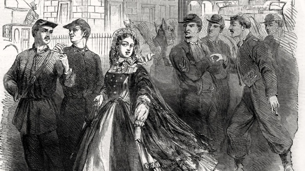 Cover illustration of Harper's Weekly showing a Southern belle