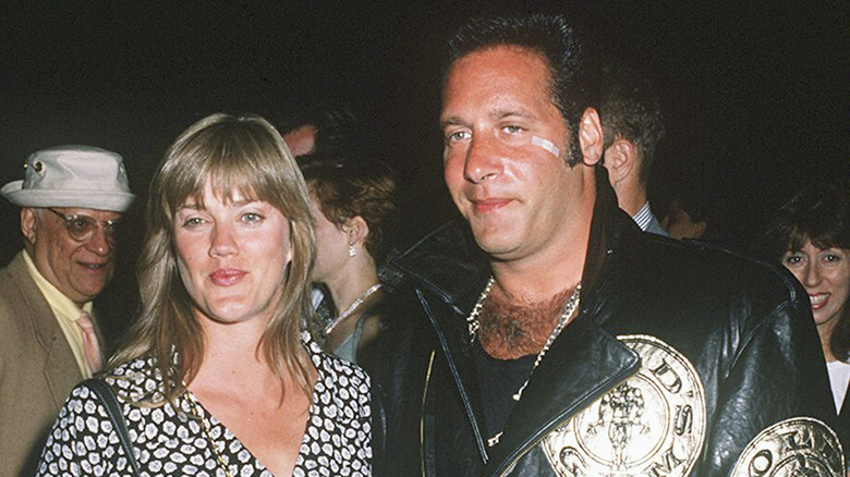 Clay with his wife, Kathleen Monica, on the red carpet 