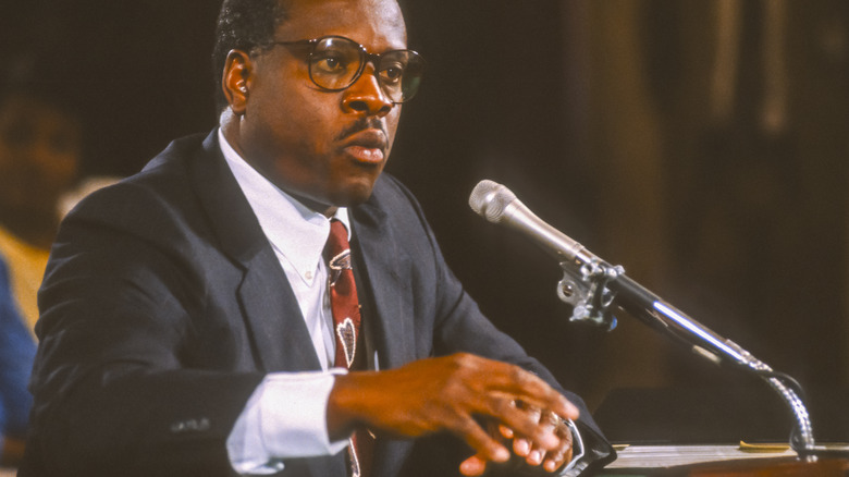 Clarence Thomas testifies before the Senate Judiciary Committee 