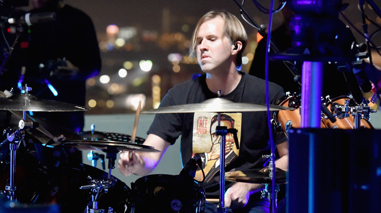 Brooks Wackerman playing drums