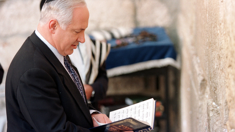 Benjamin Netanyahu at the Wailing Wall