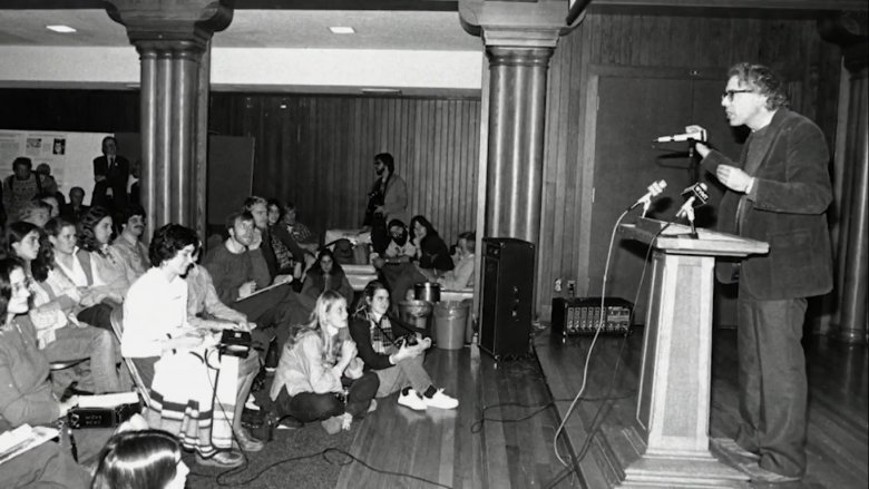 Bernie Sanders on campus