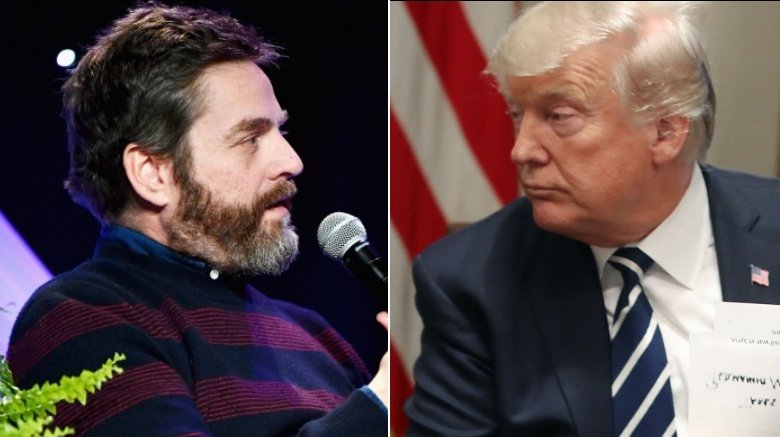 zach galifianakis donald trump side by side