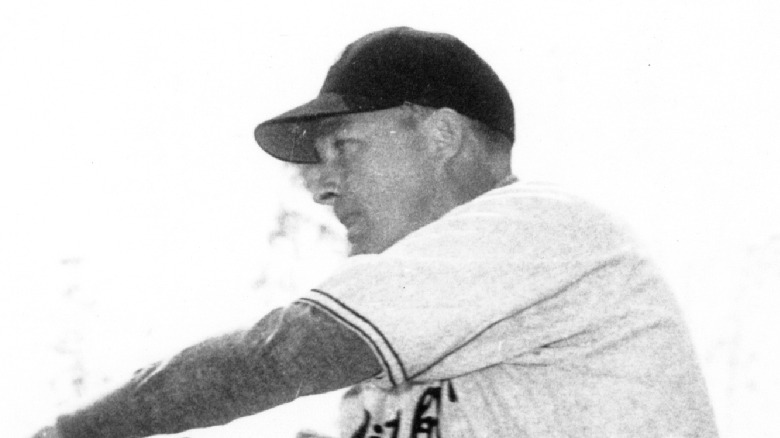 Bing Crosby playing baseball
