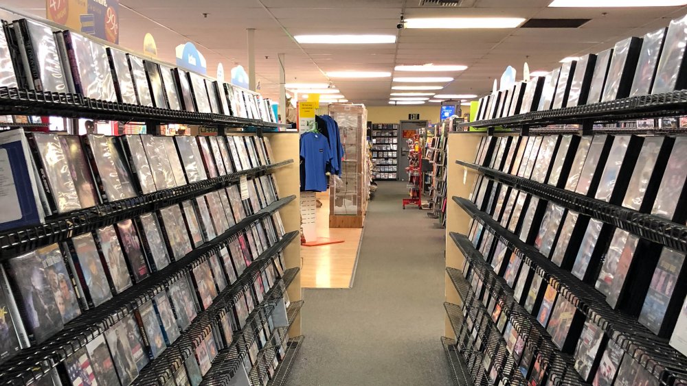 Anchorage Blockbuster video store aisles in 2018