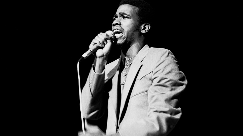 Kurtis Blow performing onstage at Madison Square Garden