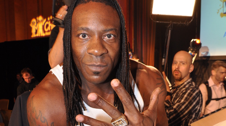 Booker T's 'five-time' hand sign