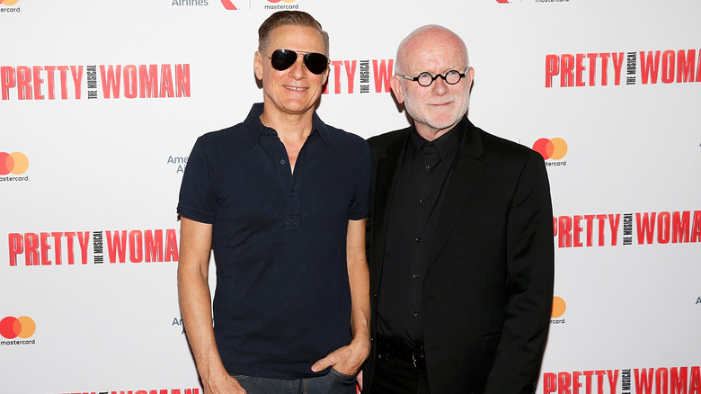 Bryan Adams and Jim Vallance in black