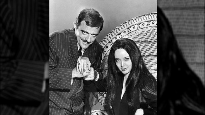 morticia and gomez addams portrait