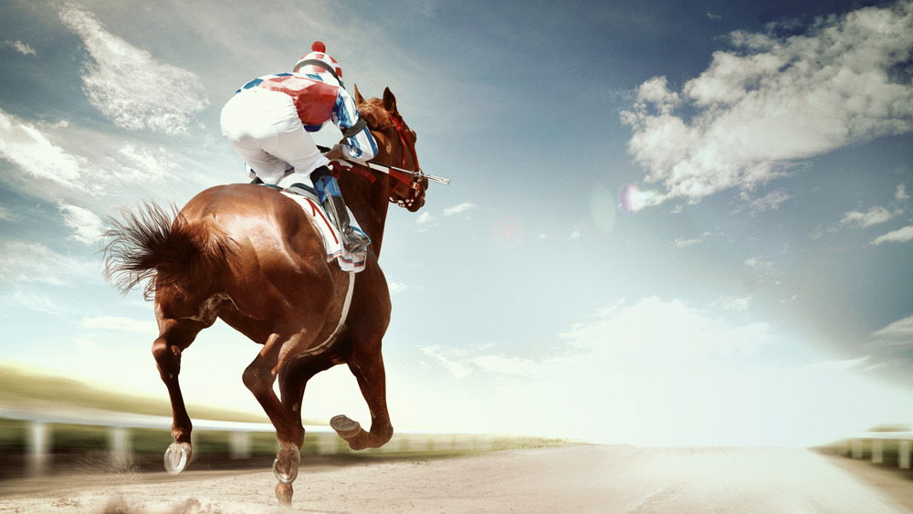 Jockey on horseback