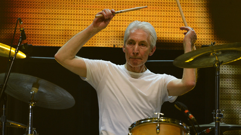 Charlie Watts drumming