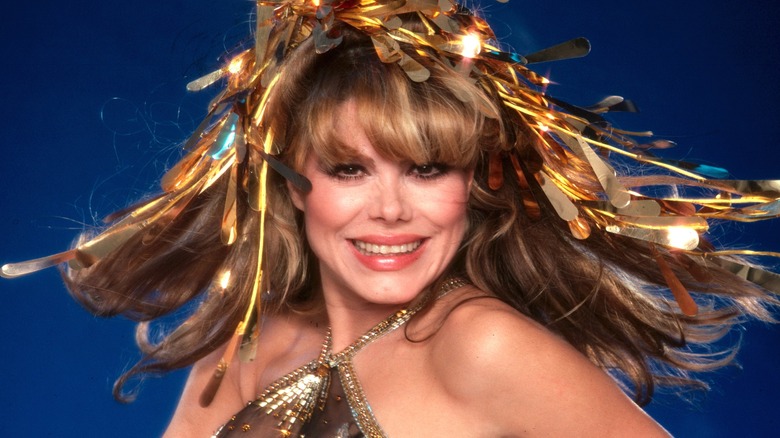 Charo dancing at a photo shoot 1985