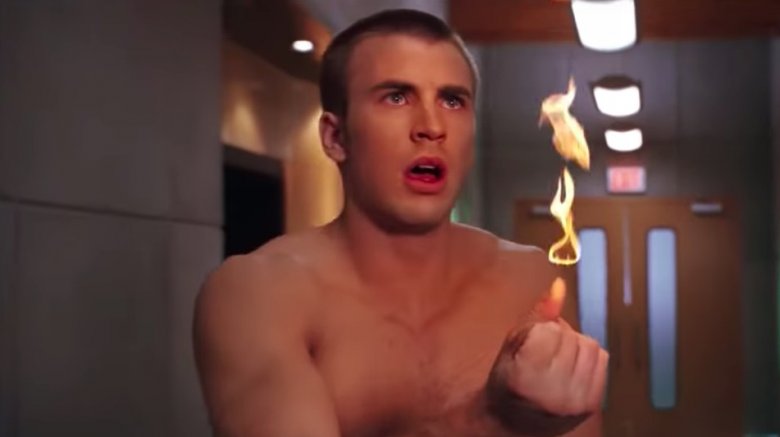 Chris Evans as the Human Torch
