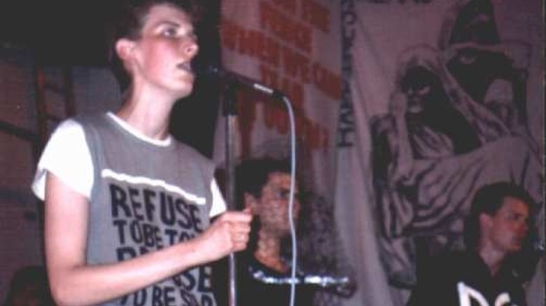 punk performance Chumbawamba