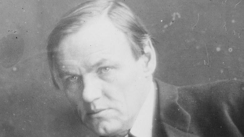 Clarence Darrow looking pensive