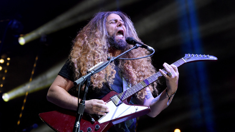 coheed and cambria red guitar