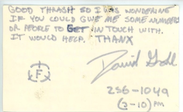 dave grohl note