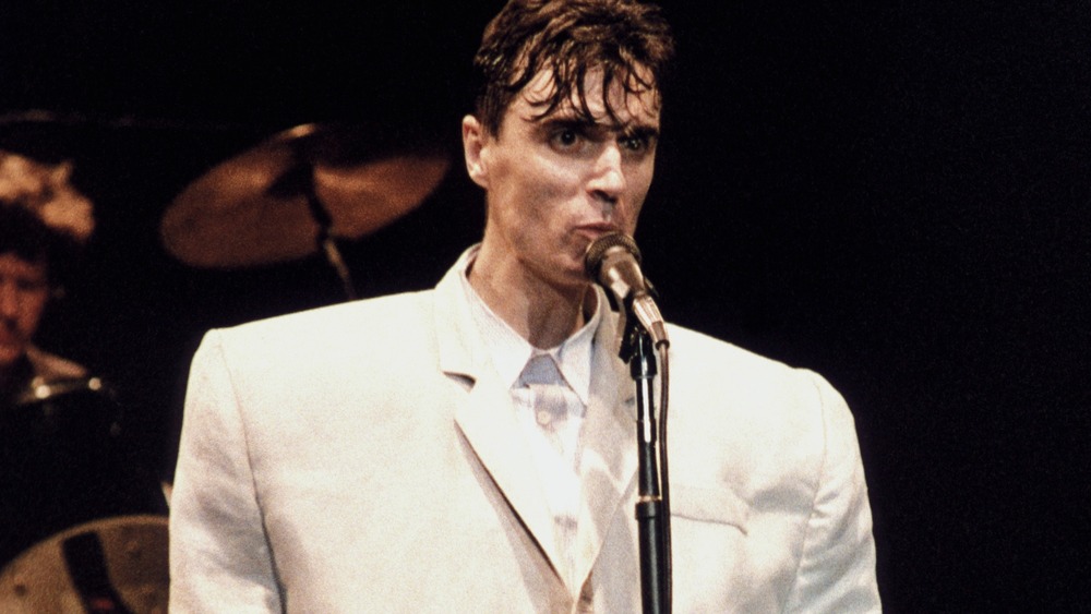 David Byrne performing