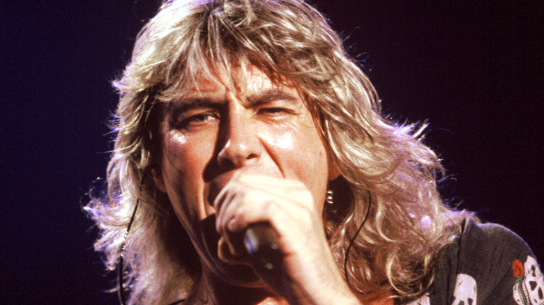 Joe Elliott of Def Leppard singing