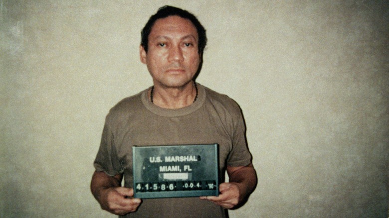 Manuel Noriega mugshot after arrest