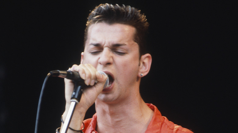 Dave Gahan Depeche Mode performing in Belgium 1985