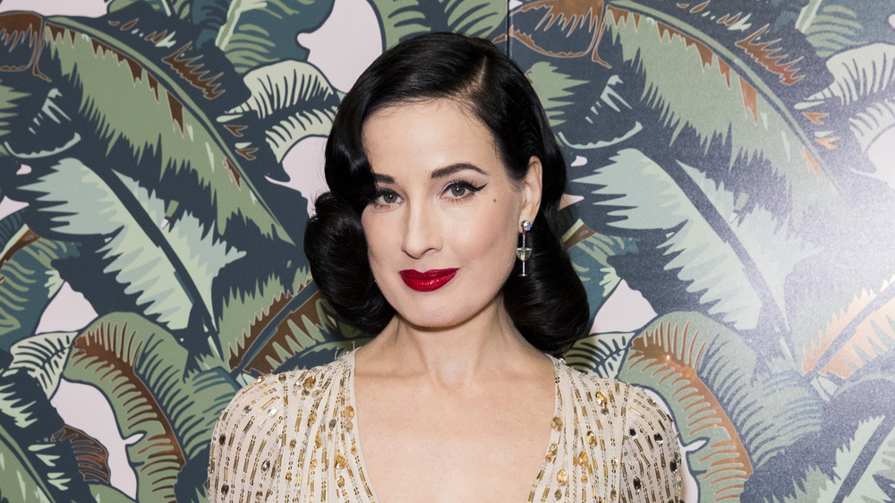 Dita von Teese posing for a photo