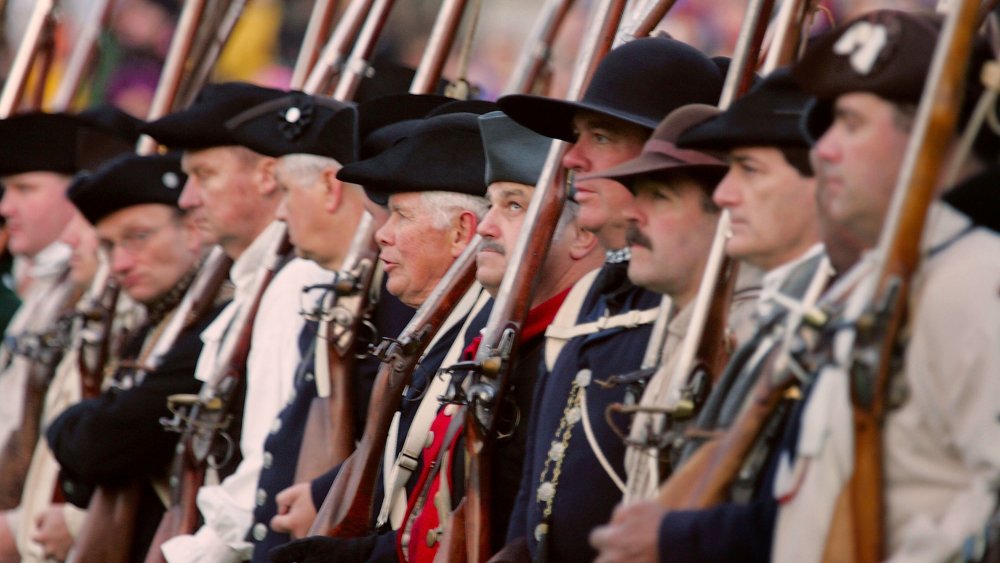 Revolutionary War reenactors