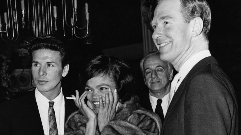 Eartha Kitt with her husband John MacDonald (right)