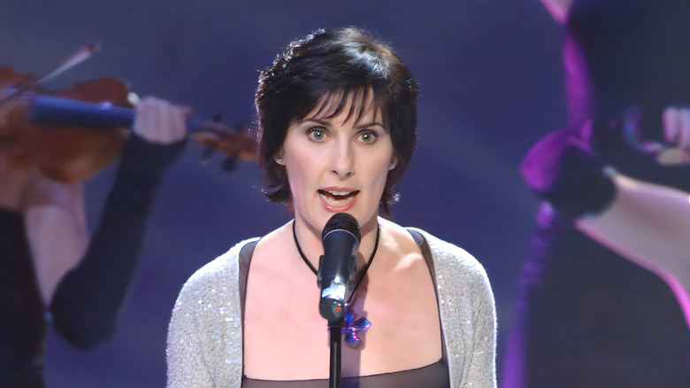 Enya singing on stage