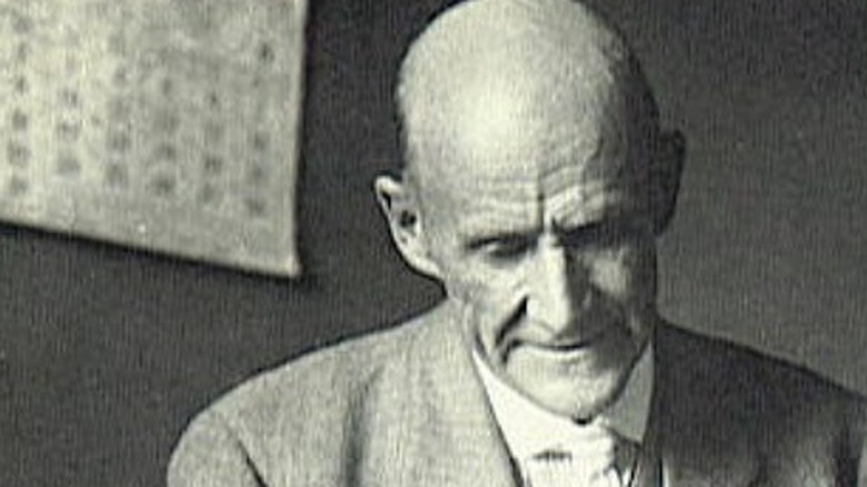 Eugene V. Debs looking down