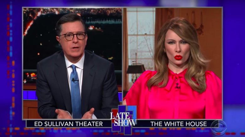 Fake Melania Trump on the Late Show