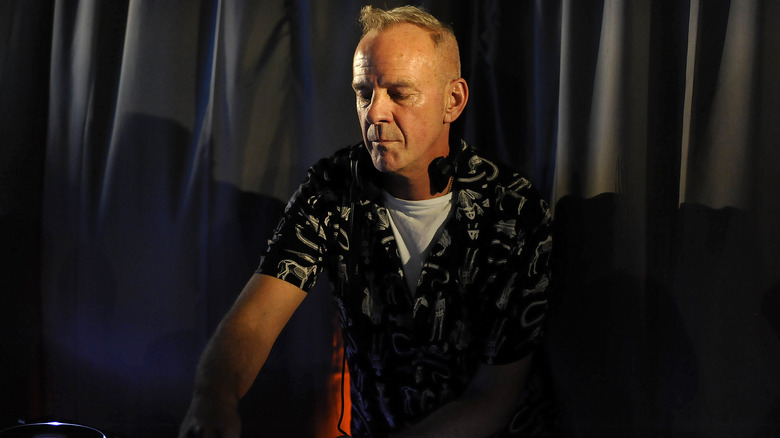 Fatboy Slim getting ready to perform