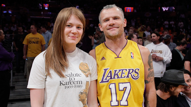 Flea with daughter Clara Balzary