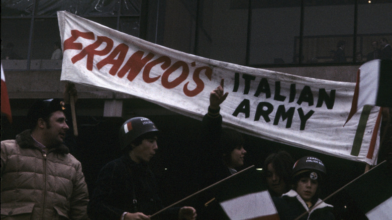 Poster of "Franco's Italian Army" in 1972