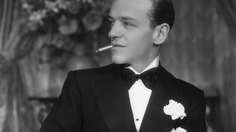 Fred Astaire smoking a cigarette 