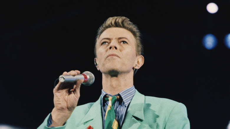 David Bowie performing