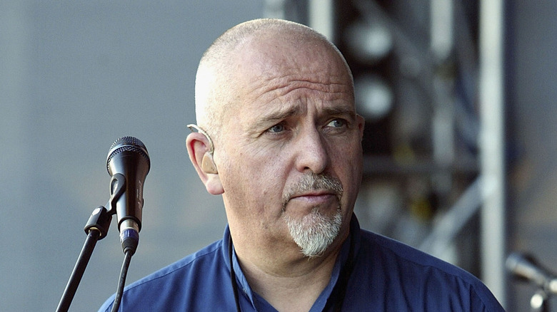 an older, less costumed Peter Gabriel