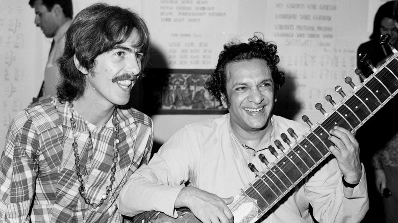 George Harrison and Ravi Shankar