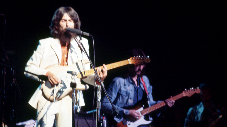 George Harrison performs at the Concert for Bangladesh