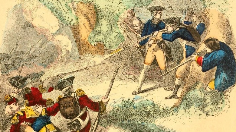 Depiction of the Battle of Jumonville Glen, 1754