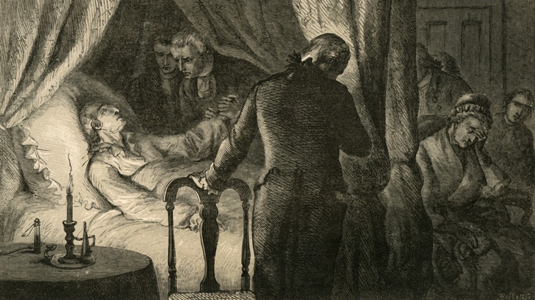 george washington on his deathbed