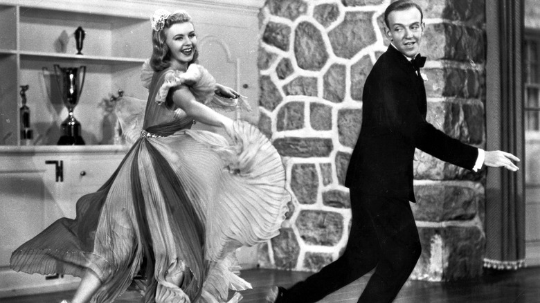 Ginger Rogers and Fred Astaire dancing