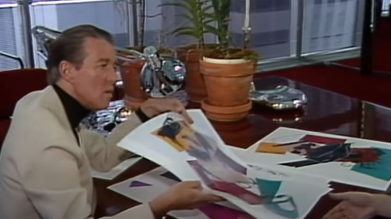 Halston with his designs