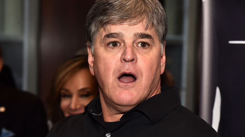 Sean Hannity mouth open