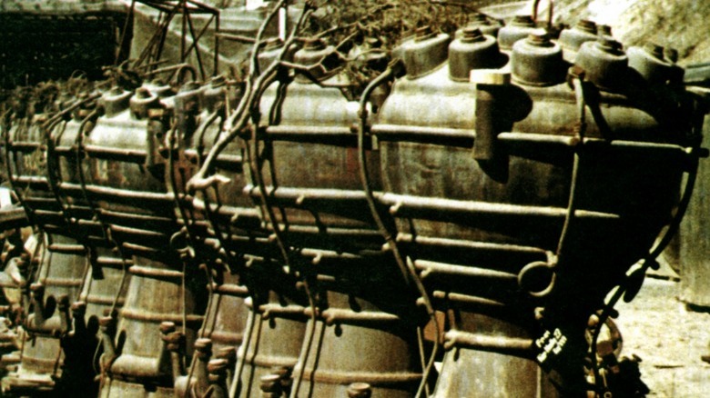 German V-2 engines stored in 1945