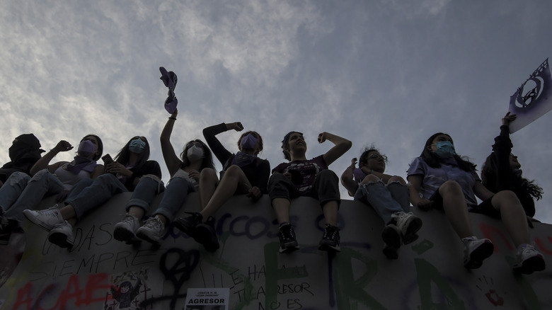 Women protesting