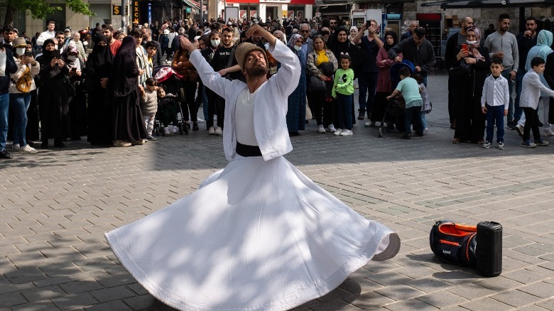 Sufi Whirling Dervish performing