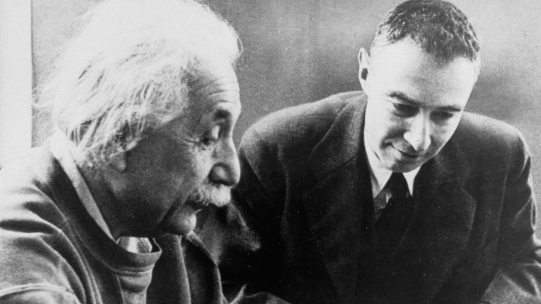Albert Einstein and J. Robert Oppenheimer
