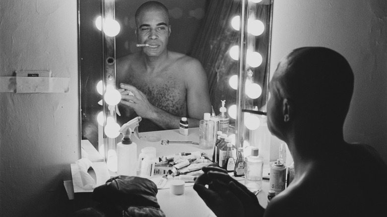 james earl jones in his dressing room