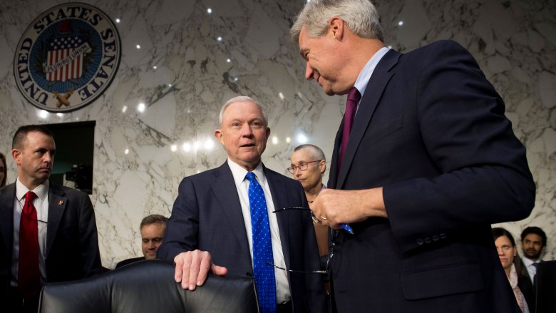 Jeff Sessions and sheldon whitehouse